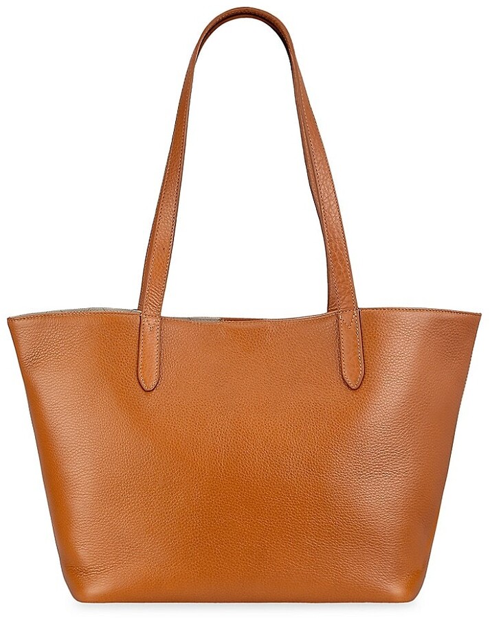 light leather tote