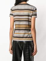 Thumbnail for your product : Roberto Cavalli multi print striped top