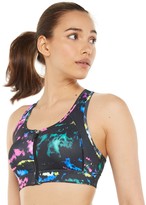 fila sports bra zip front