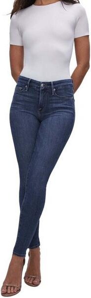Good American Women's Good Legs Slim Fit Skinny Jeans Blue 16 29