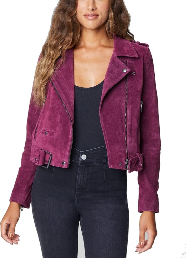 cropped suede jacket womens