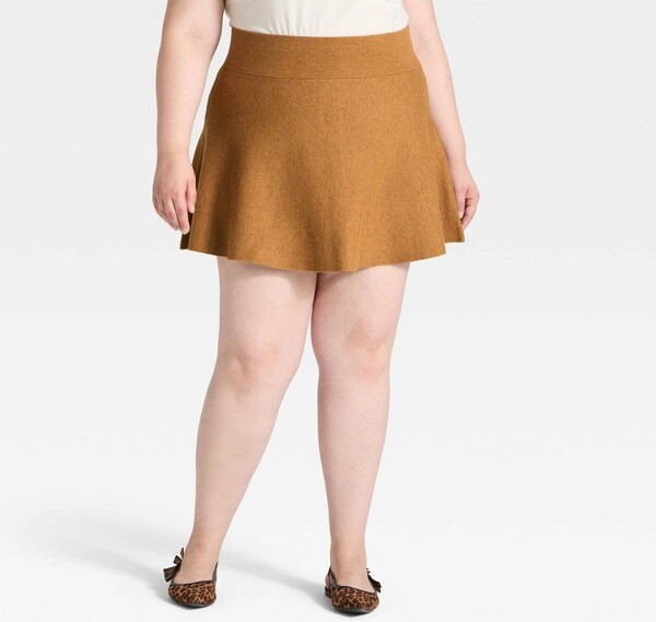 A New Day Women'sMiniSweaterSkirt-ANewDay™Brown2X