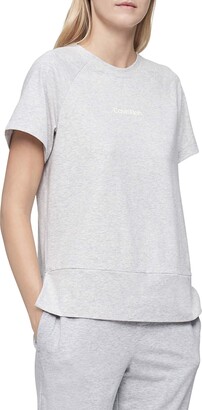 Calvin Klein Women's Reconsidered Comfort Short Sleeve Lounge Crew Neck T-Shirt