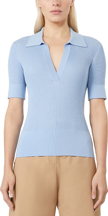Studio Max Mara 1 Uberta Embellished Polo Top