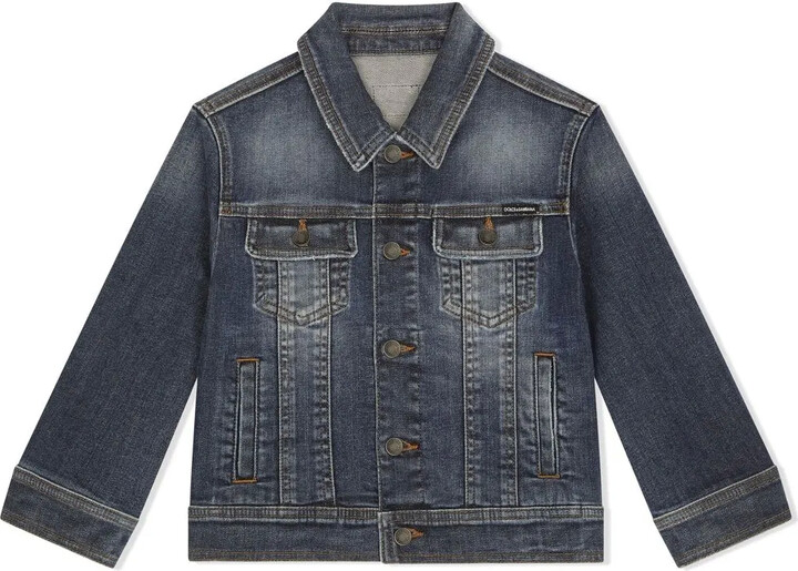 Dolce & Gabbana Children Button-Up Denim Jacket