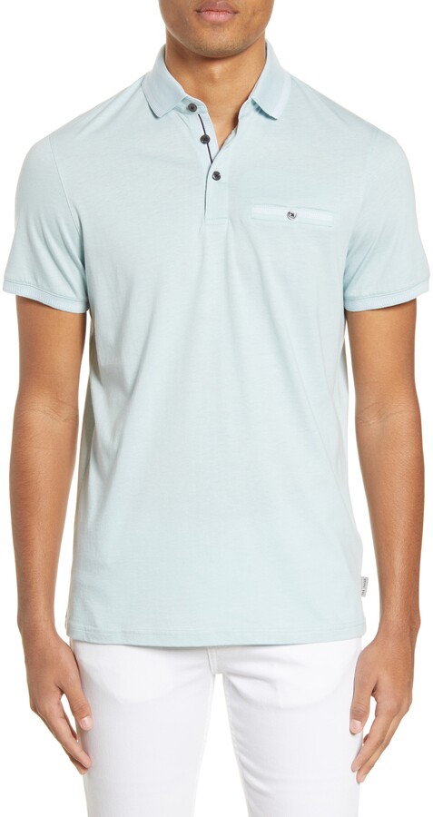 Ted Baker Tortila Slim Fit Tipped Pocket Polo - ShopStyle Shortsleeve ...