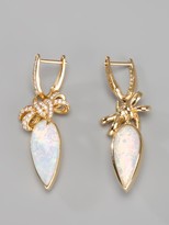 Thumbnail for your product : Stephen Webster 'Forget Me Knot' quartz and diamond bow earrings