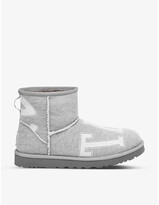 Thumbnail for your product : UGG X TELFAR logo-print fleece ankle boots