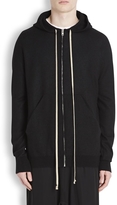 Thumbnail for your product : Rick Owens Black hooded cashmere jumper