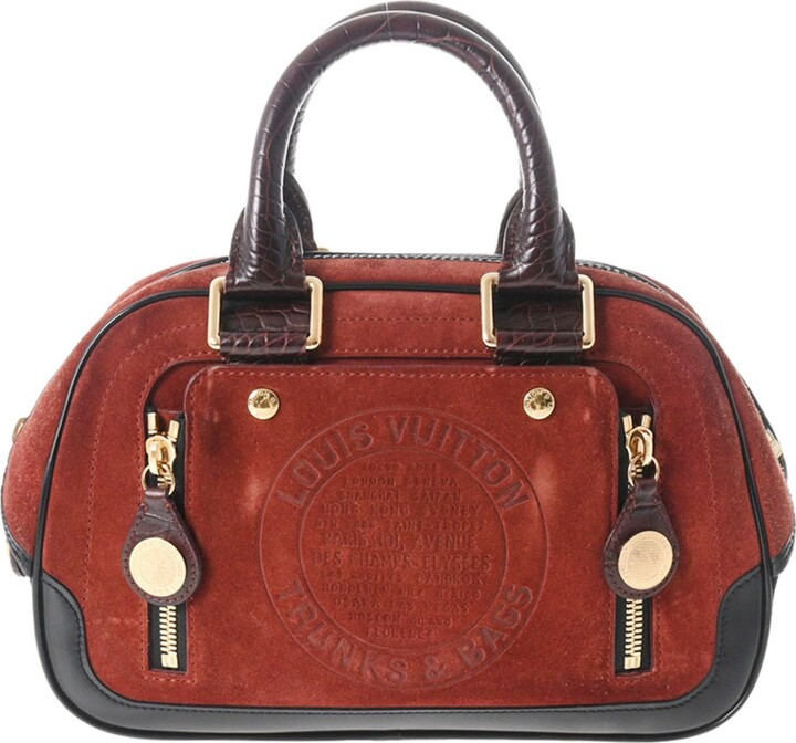 Louis Vuitton Stamp Bag Brown Suede Handbag (Pre-Owned) - ShopStyle