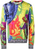Thumbnail for your product : Versace baroque Medusa print jumper