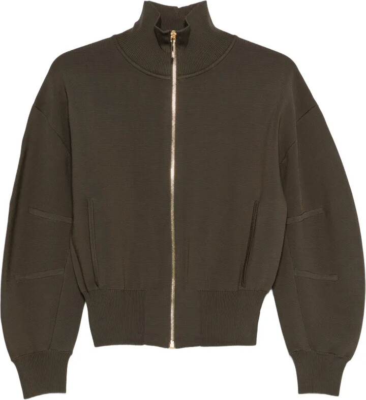 Joseph Sable zip knitted jacket