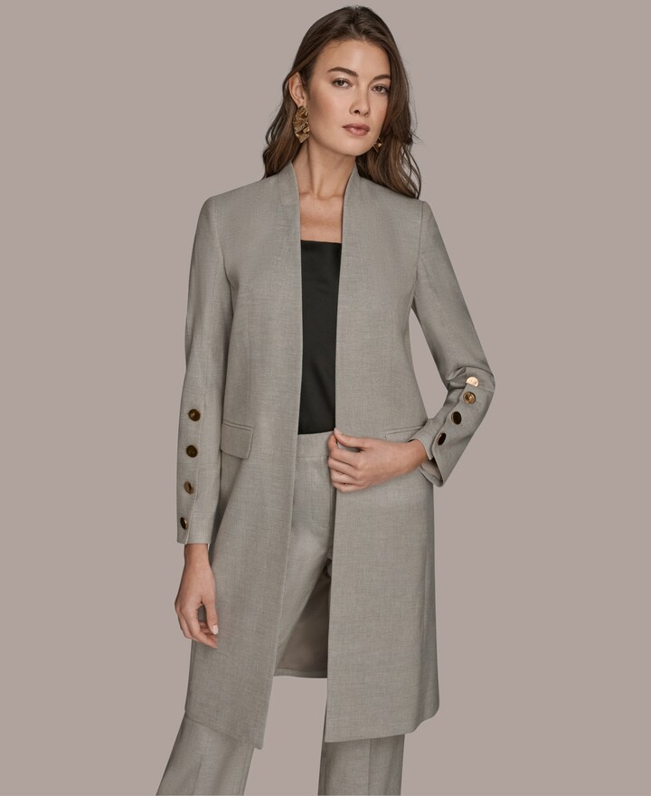 Donna Karan Women's Button Sleeve Jacket