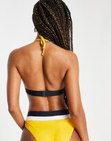 Thumbnail for your product : Tommy Hilfiger Jeans triangle bikini top in yellow