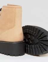 Thumbnail for your product : Pull&Bear Chunky Lace Up Work Boots