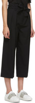 Thumbnail for your product : RED Valentino Black Gabardine Cropped Trousers
