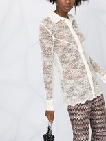 Thumbnail for your product : Paco Rabanne Sheer Lace Shirt