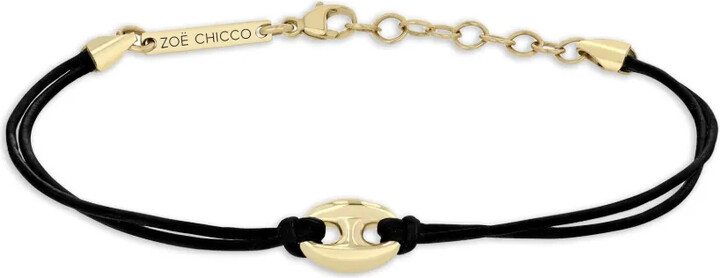 Zoë Chicco 14K yellow gold charm bracelet