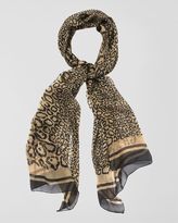 Thumbnail for your product : Jaeger Cheetah Print Scarf