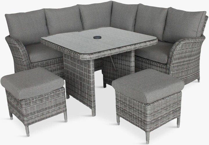 LG Outdoor Monaco 6Seat Compact Corner Modular Garden Dining Set