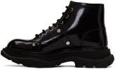 Thumbnail for your product : Alexander McQueen Black Tread Lace-Up Boots