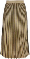 Thumbnail for your product : Proenza Schouler Pleated Metallic Stretch-knit Midi Skirt