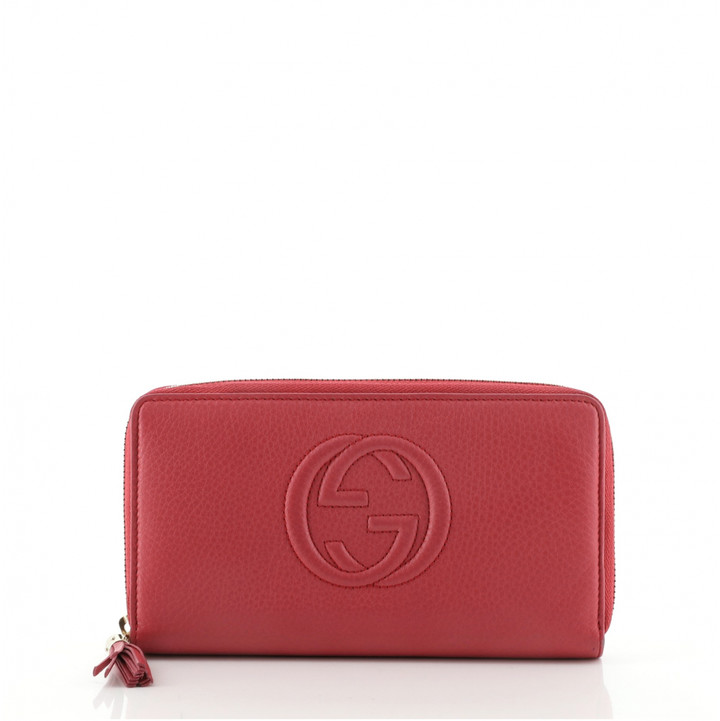 Gucci Pink Leather Wallets - ShopStyle