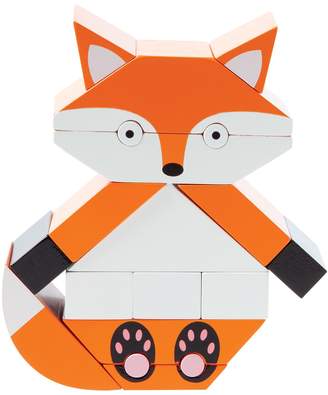 Red The Fox Magnetic Wooden Stacking Block Puzzle by Manhattan Toy