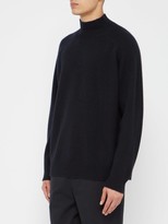 Thumbnail for your product : Raey Loose-fit Funnel-neck Cashmere Sweater - Navy