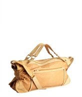Thumbnail for your product : Celine tan leather and suede large shoulder bag