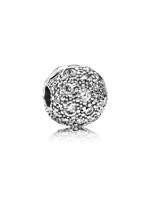 Thumbnail for your product : Pandora Abstract cubic zirconia silver clip
