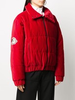 Thumbnail for your product : Fiorucci Velvet Quilted Puffer Jacket
