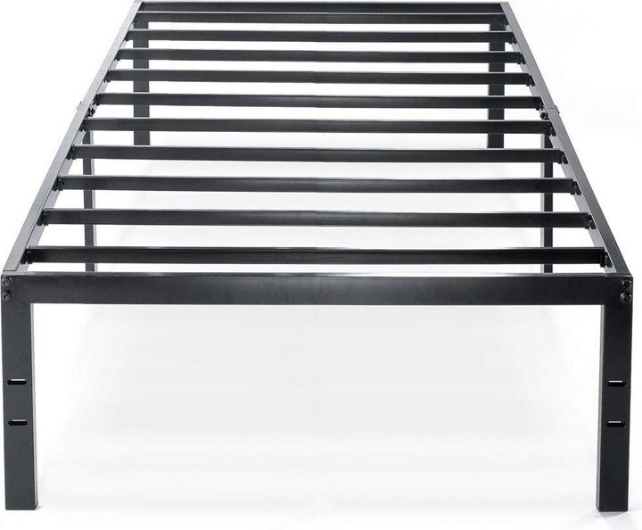 Twin size Black Metal Platform Bed Frame with Headboard Attachment Slots ShopStyle