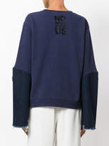 Thumbnail for your product : Each X Other Hybrid denim sleeve sweatshirt