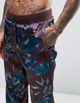 Thumbnail for your product : ASOS Slim Satin Pajama Bottom With Paisley Print
