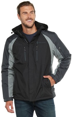 men's free country colorblock hooded jacket