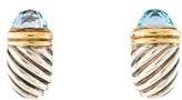 Thumbnail for your product : David Yurman Two-Tone Topaz Shrimp Earrings