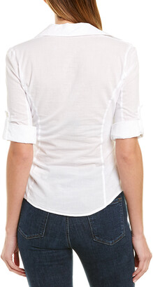 James Perse Contrast Panel Blouse