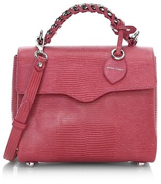 Rebecca Minkoff Chain-Trimmed Leather Satchel