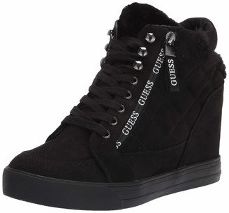 sneaker wedges guess