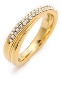 Thumbnail for your product : Michael Kors Pave Crossover Ring