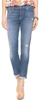 Thumbnail for your product : 7 For All Mankind Josephina Destroyed Jeans with Rolled Hem