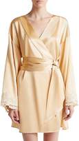 Thumbnail for your product : La Perla Maison Beige Silk Satin Short Robe