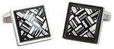 Thumbnail for your product : Mother of Pearl Daniel Dolce sterling silver, black onyx and mosaic square cufflinks