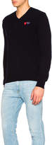 Thumbnail for your product : Comme des Garcons PLAY V Neck Double Emblem Sweater