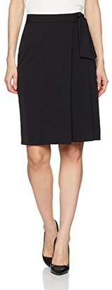 Benetton Women's Smart Straight Skirt With Pleats Knee-Length Pleated Skirt,(Manufacturer Size: 42)