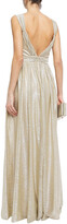 Thumbnail for your product : Catherine Deane Caterina Pleated Metallic Coated Knitted Gown