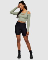 Thumbnail for your product : Topshop Women's Black High-Waisted - Cycling Shorts - Size 6 at The Iconic