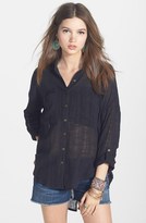Thumbnail for your product : Free People 'Siren' Textured Cotton Shirt