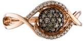 Thumbnail for your product : LeVian 14K Diamond Swirl Ring